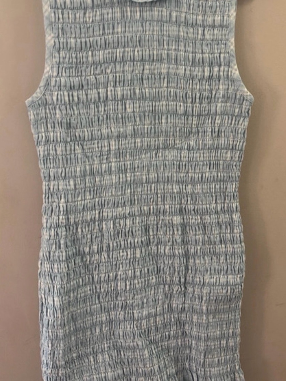 American Eagle Outfitters Light Blue Smocked Midi Dress